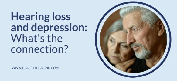Illustration that says hearing loss and depression -what's the connection?