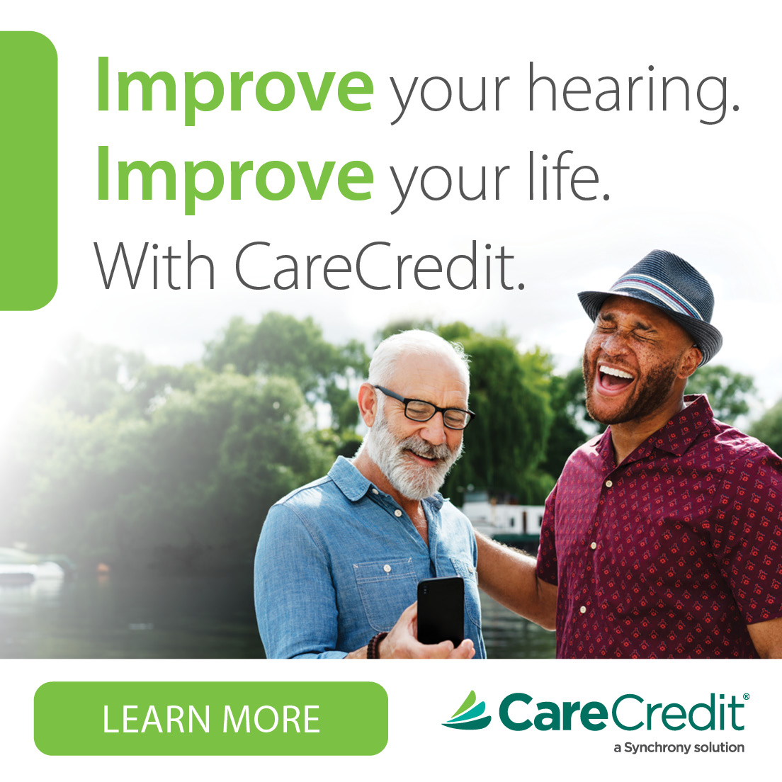 Improve your hearing, improve your life with CareCredit