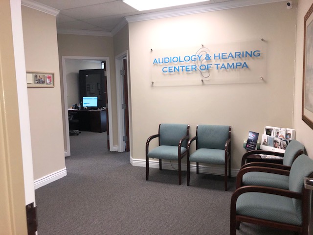 Waiting area of Audiology and Hearing Center of Tampa - Tampa Palms