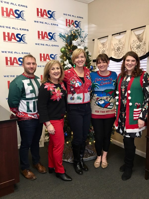 Staff of Hearing Associates of South Carolina - Aiken Christmas party