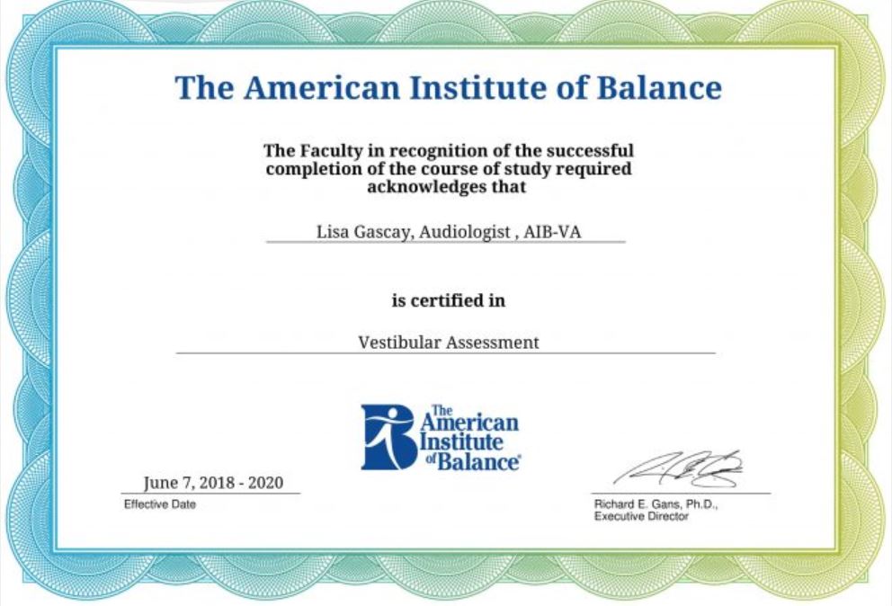 Balance certificate