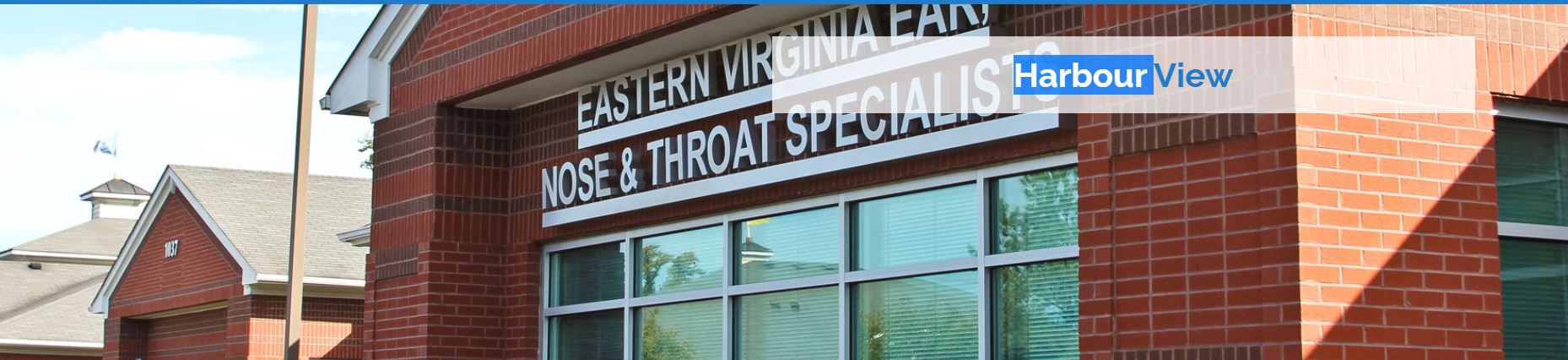 Clinic sign on our building