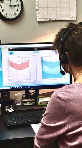 We use REAL Ear Measurements to fine-tune the hearing aids 