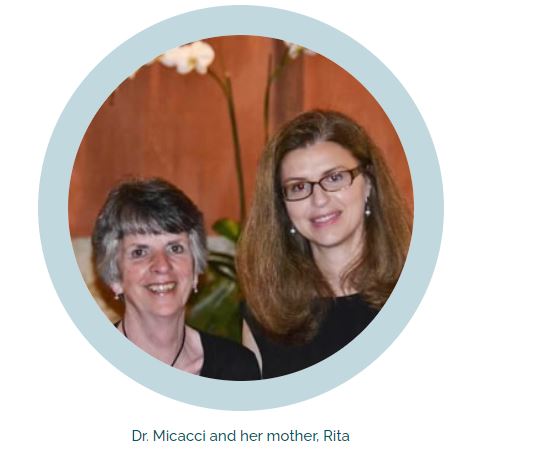 Dr. Micacci and her mother, Rita
