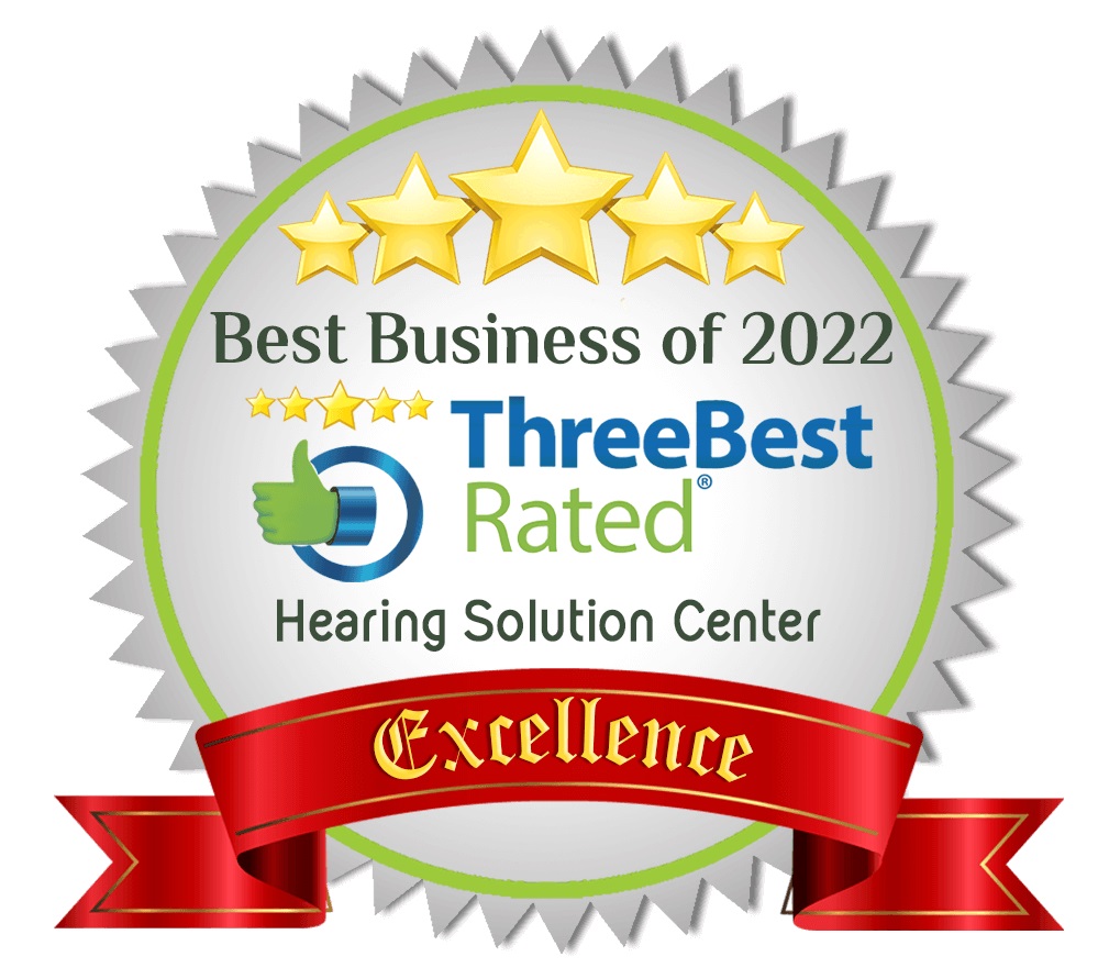 For the 4th year in a row, Hearing Solution Center has been rated one of the Top 3 Audiologists