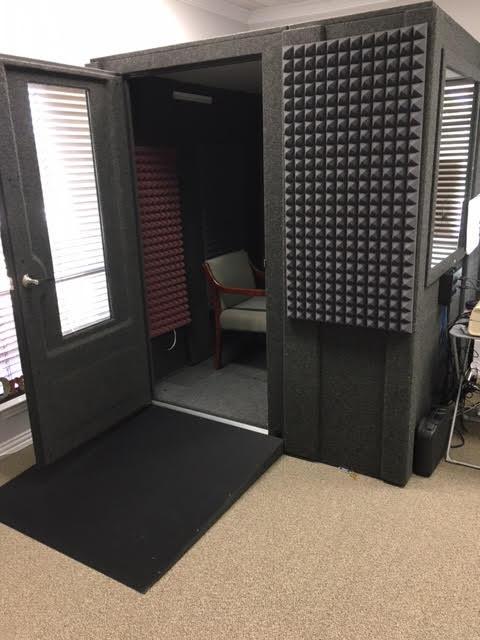 ADA compliant hearing test booths
