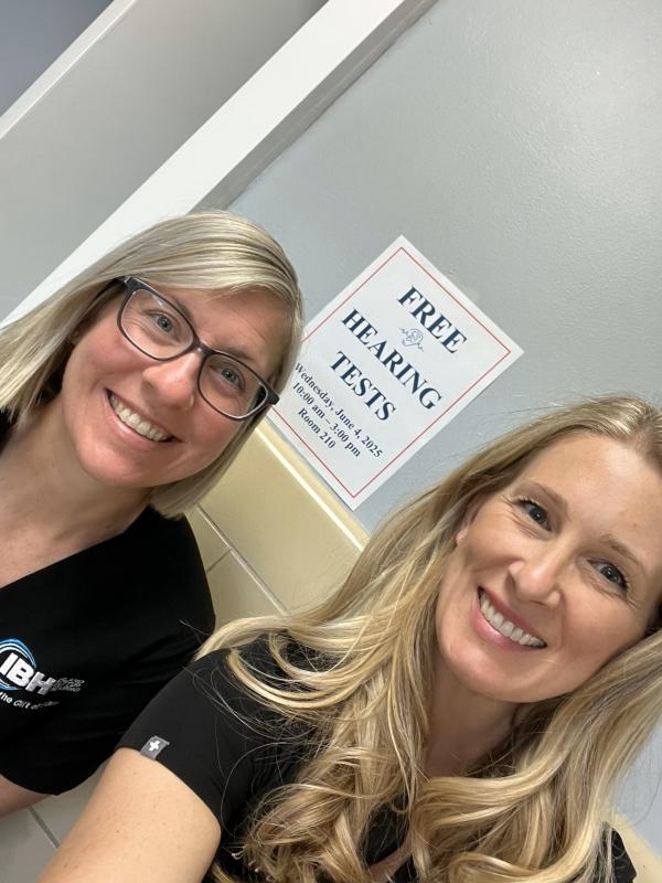 Dr Katelyn and Dr Tracey at the Huntington Senior Center Event