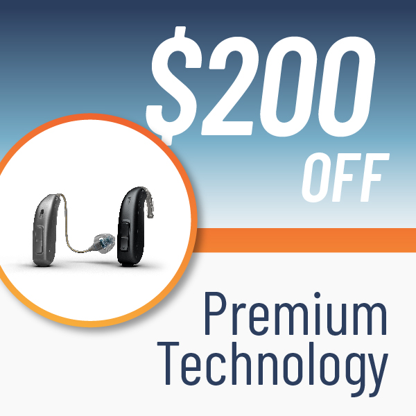 $200 off premium technology coupon for Revolution Hearing - Salem