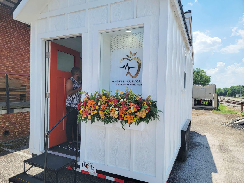 Onsite Audiology 'tiny house' mobile clinic