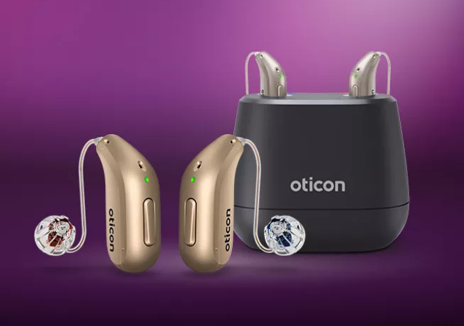 Oticon Intent rechargeable hearing aids