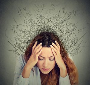 Woman stressed out