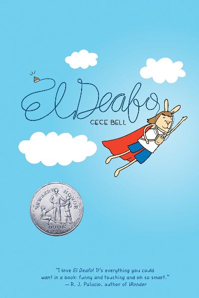 The book cover for El Deafo by Cece Bell