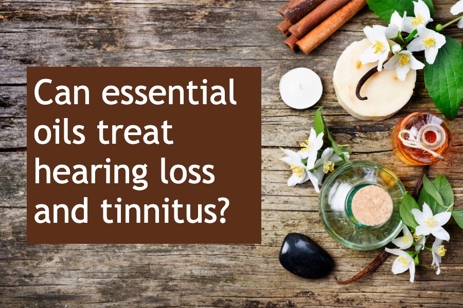Image asking if essential oils can help hearing loss and tinnitus