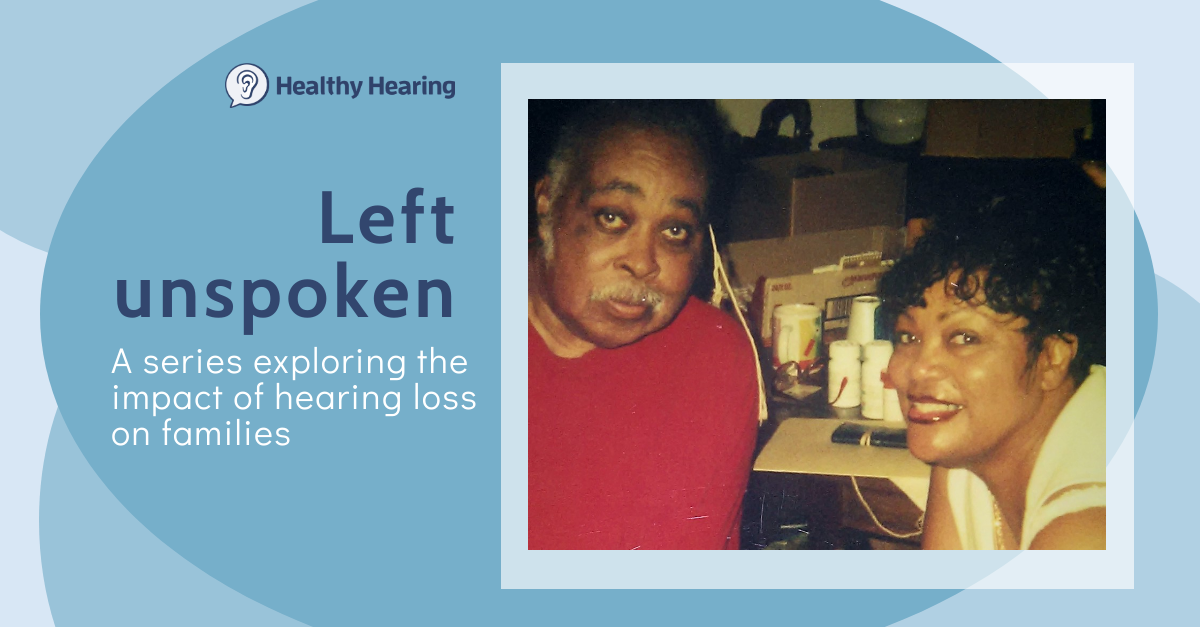 Image showing author's uncle and mother, as part of a series on hearing loss and families