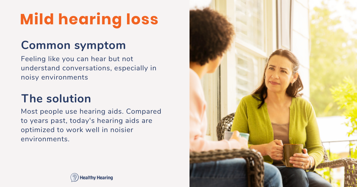 Illustration on mild hearing loss