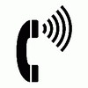 Volume control telephone symbol